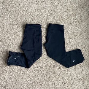 Bundle black Ivivva cropped leggings - size 10